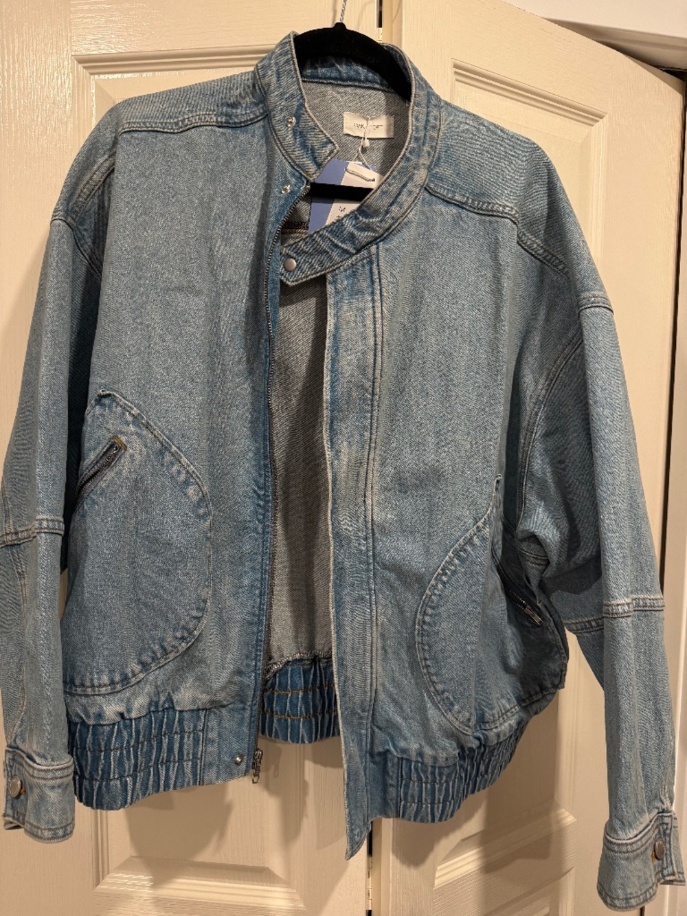 BNWT oak and fort denim bomber
